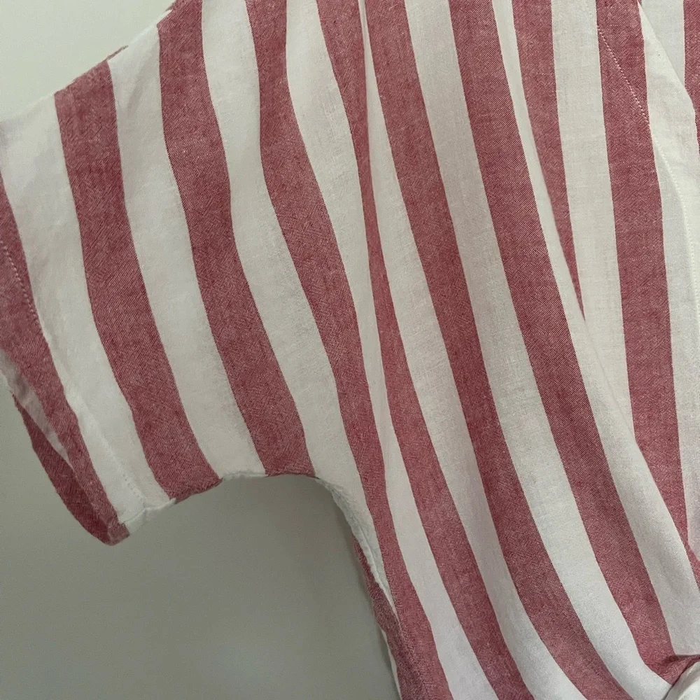 NWOT RAILS Thea Tie Front Button Up in Seville Stripe - Picture 13 of 16